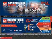 Tablet Screenshot of manufacturing-expo.com